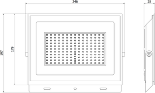 Mexen Luxpro+ proiector LED, 100W, Neutru - 4000K, 11000 lm, alb - L231-100-40-20