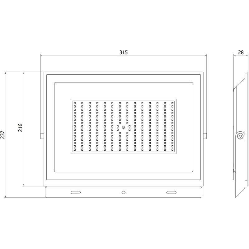 Mexen Luxpro+ LED megvilágító, 150W, Neutrális - 4000K, 16500 lm, fekete - L231-150-40-70