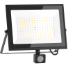 Mexen Luxpro LED reflektor mozgásérzékelővel, 100W, Hideg - 6500K, 9000 lm, fekete - L235-100-65-70