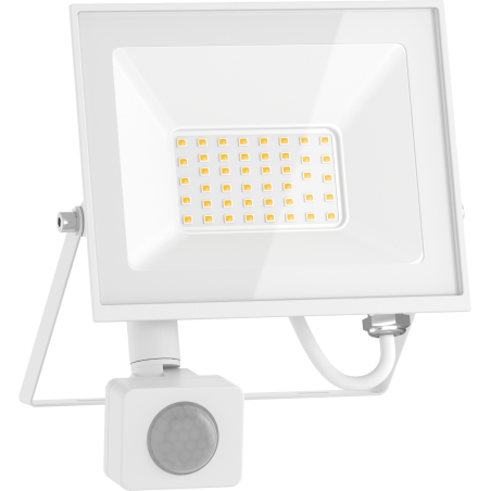 Mexen Luxpro+ LED reflektor mozgásérzékelővel, 30W, Hideg - 6500K, 3300 lm, fehér - L236-030-65-20