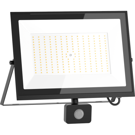 Mexen Luxpro+ LED reflektor mozgásérzékelővel, 150W, Hideg - 6500K, 16500 lm, fekete - L236-150-65-70