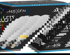 Mexen Nova 3x LED izzó E27, A60, 5W, Meleg - 3000K, 525 lm - L100-E27-0530-01x03