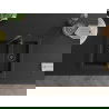 Mexen Carlos chiuvetă de granit cu 1,5 compartiment 582 x 475 mm, Neagră, sifon Neagră - 6518581500-77-B