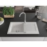 Mexen Pablo 1-medencés gránit mosogató edényszárítóval 752 x 436 mm, Fehér - 6510751010-20