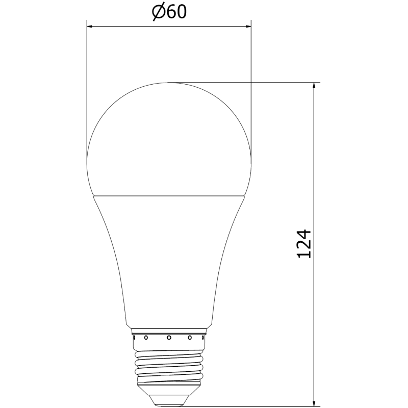 Mexen Nova 3x Bec LED E27, A60, 15W, Caldă - 3000K, 1575 lm - L100-E27-1530-01x03