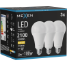 Mexen Nova 3x LED izzó E27, A70, 20W, Meleg - 3000K, 2100 lm - L100-E27-2030-01x03