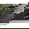 Mexen Pablo chiuvetă din granit cu 1 compartiment și picurător 752 x 436 mm, negru/auriu metalic, sifon crom - 6510751010-75