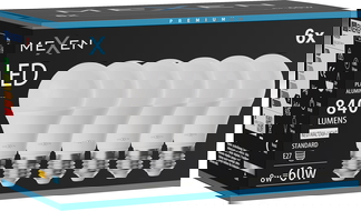 Mexen Nova 6x Bec LED E27, A60, 8W, Neutră - 4000K, 840 lm - L100-E27-0840-01x06