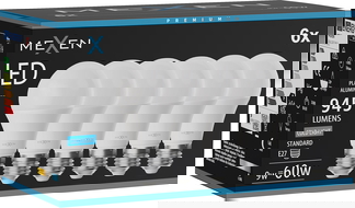Mexen Nova 6x Bec LED E27, A60, 9W, Rece - 6500K, 945 lm - L100-E27-0965-01x06
