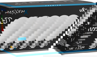 Mexen Nova 6x Bec LED E27, A60, 10W, Rece - 6500K, 1055 lm - L100-E27-1065-01x06