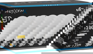 Mexen Nova 6x Bec LED E27, A60, 12W, Cald - 3000K, 1260 lm - L100-E27-1230-01x06