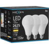 Mexen Nova 3x LED izzó E27, A95, 25W, Meleg - 3000K, 2625 lm - L100-E27-2530-01x03