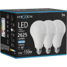 Mexen Nova 3x Bec LED E27, A95, 25W, Rece - 6500K, 2625 lm - L100-E27-2565-01x03