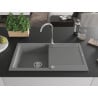 Mexen Leo chiuvetă din granit cu 1 compartiment cu picurător 900 x 500 mm, Gri - 6501901010-71