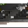 Mexen Mario Chiuvetă de granit cu 2 compartimente 820 x 436 mm, Neagră/Auriu metalic - 6504822000-75