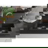 Mexen Mario Chiuvetă de granit cu 2 compartimente 820 x 436 mm, Neagră/Auriu metalic - 6504822000-75