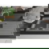 Mexen Andres 1.5-medencés gránit mosogató edényszárítóval 1000 x 500 mm, Szürke - 6515101510-71