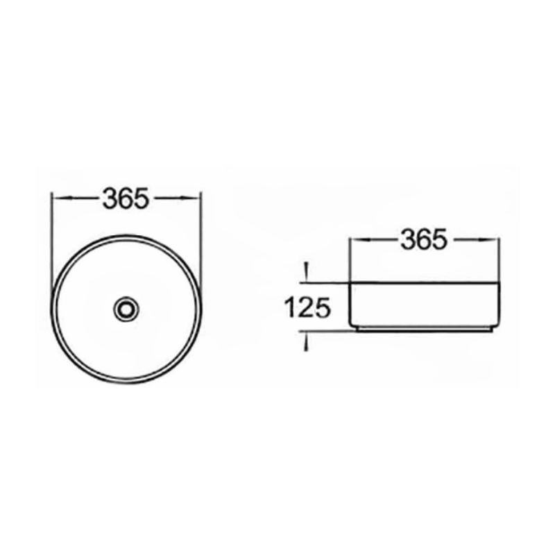 Mexen Clarisa chiuvetă pe blat 36 x 36 cm, alb/auriu - 22073655