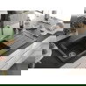 Mexen Andres Chiuvetă de granit cu 1,5 compartiment cu picurător 1000 x 500 mm, Negru cu picățele - 6515101510-76