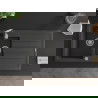 Mexen Andres Chiuvetă de granit cu 1,5 compartiment cu picurător 1000 x 500 mm, Negru cu picățele - 6515101510-76