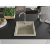 Mexen Vito chiuvetă de granit cu 1 compartiment 520 x 490 mm, bej, sifon crom - 6503521000-69