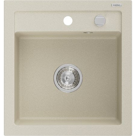 Mexen Vito chiuvetă de granit cu 1 compartiment 520 x 490 mm, Bej - 6503521000-69