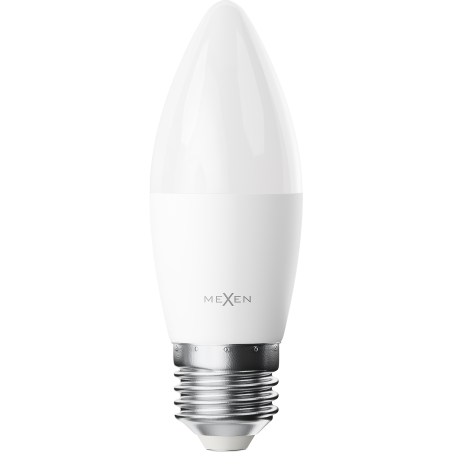 Mexen Nova 3x LED izzó E27, C37, 10W, Semleges - 4000K, 1055 lm - L102-E27-1040-01x03