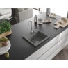 Mexen Milo 1-medencés gránit mosogató 435 x 410 mm, Szürke - 6505441000-71