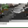 Mexen Milo chiuvetă de granit cu 1 compartiment 435 x 410 mm, Neagră/Argintiu metalic - 6505441000-73