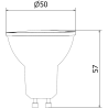 Mexen Nova 3x LED izzó GU10, 6W, Semleges - 4000K, 630 lm - L107-GU10-0640-01x03