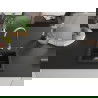 Mexen Milo chiuvetă de granit cu 1 compartiment 435 x 410 mm, Neagră/Auriu metalic - 6505441000-75