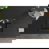 Mexen Milo chiuvetă de granit cu 1 compartiment 435 x 410 mm, Neagră/Auriu metalic - 6505441000-75