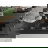 Mexen Elias chiuvetă de granit cu 1 cuvă, cu scurgere scurtă 795 x 480 mm, Neagră/Argintiu metalic - 6511791005-73