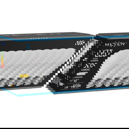 Mexen Nova 10x Bec cu LED E27, A60, 5W, Caldă - 3000K, 525 lm - L100-E27-0530-01x10