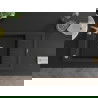Mexen Elias chiuvetă de granit cu 1 cuvă, cu scurgere scurtă 795 x 480 mm, Neagră/Argintiu metalic - 6511791005-73