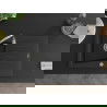 Mexen Cesar 1-medencés gránit mosogató edényszárítóval 775 x 470 mm, Fekete/Fém ezüst - 6514771010-73