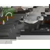 Mexen Cesar 1-medencés gránit mosogató edényszárítóval 775 x 470 mm, Fekete/Fém ezüst - 6514771010-73