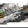 Mexen Cesar chiuvetă din granit cu 1 compartiment cu picurător 775 x 470 mm, Neagră/Auriu metalic - 6514771010-75