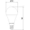 Mexen Nova 10x LED izzó E14, G45, 10W, Semleges - 4000K, 1055 lm - L101-E14-1040-01x10