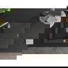 Mexen Cesar chiuvetă de granit cu o cuvă cu scurgător 775 x 470 mm, negru pătat, sifon crom - 6514771010-76