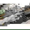 Mexen Cesar chiuvetă din granit cu 1 compartiment cu picurător 775 x 470 mm, Neagră - 6514771010-77