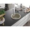 Mexen Diego 1-medencés gránit mosogató 488 x 480 mm, Bézs - 6512481000-69