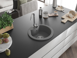 Mexen Diego chiuvetă de granit cu 1 compartiment 488 x 480 mm, Gri - 6512481000-71