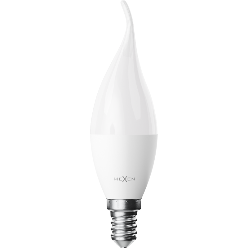 Mexen Nova 10x LED izzó láng E14, C37, 8W, Hideg - 6500K, 840 lm - L106-E14-0865-01x10