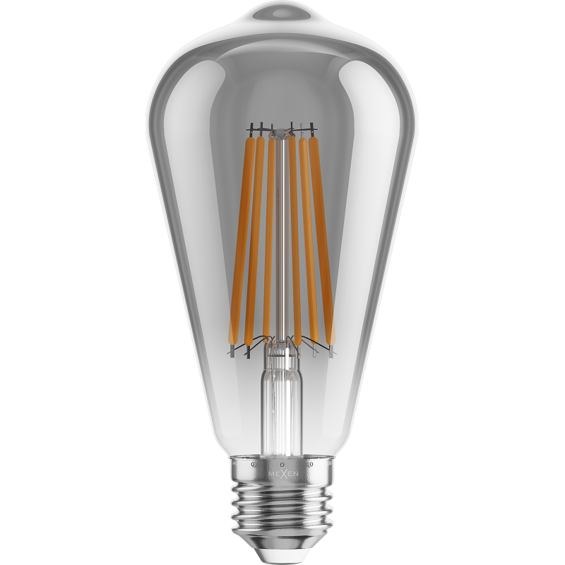 Mexen Vintis 3x Bec LED filament E27, ST64, 10W, Cald - 2700K, 780 lm, fumuriu - L152-E27-1027-70x03