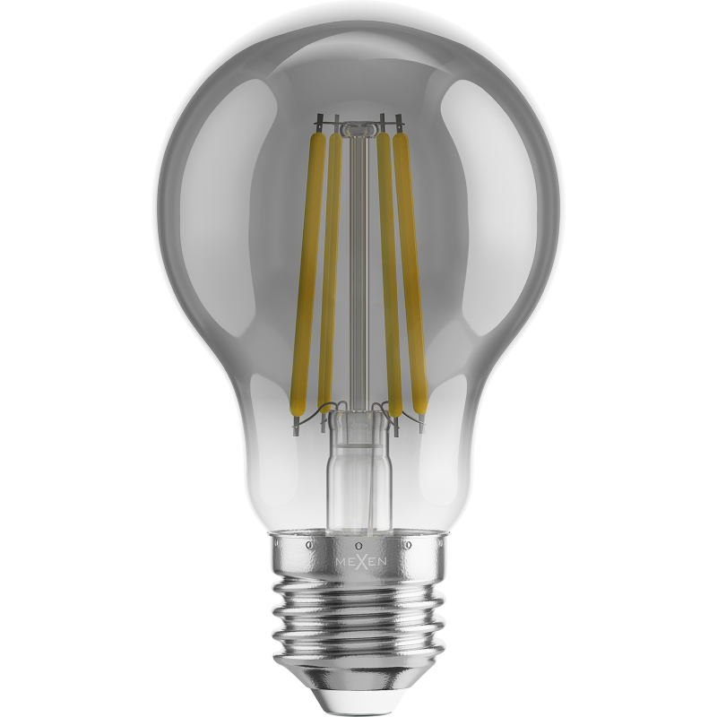Mexen Vintis 10x LED filament izzó E27, A60, 8W, Meleg - 2200K, 600 lm, füstös - L150-E27-0822-70x10