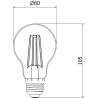 Mexen Vintis 10x Bec LED filament E27, A60, 8W, Neutră - 4000K, 1055 lm, clar - L150-E27-0840-00x10