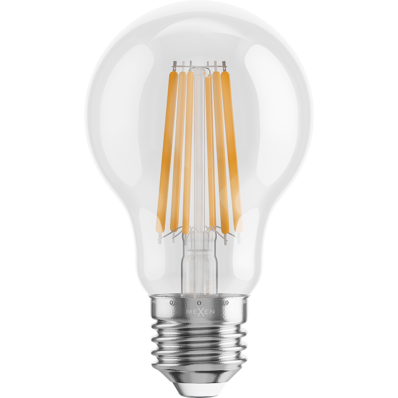 Mexen Vintis 6x Bec LED filament E27, A60, 10W, Caldă - 2700K, 1320 lm, clar - L150-E27-1027-00x06