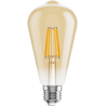 Mexen Vintis 6x LED filament izzó E27, ST64, 6W, Meleg - 2700K, 600 lm, borostyán - L152-E27-0627-50x06