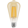 Mexen Vintis 10x LED filament izzó E27, ST64, 10W, Meleg - 2200K, 910 lm, borostyán - L152-E27-1022-50x10